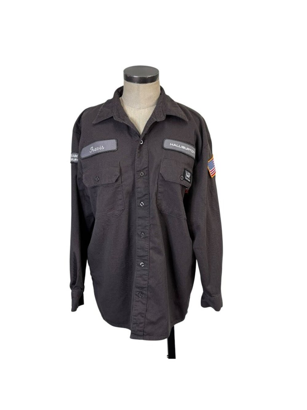 Halliburton Name Patch Shop Shirt